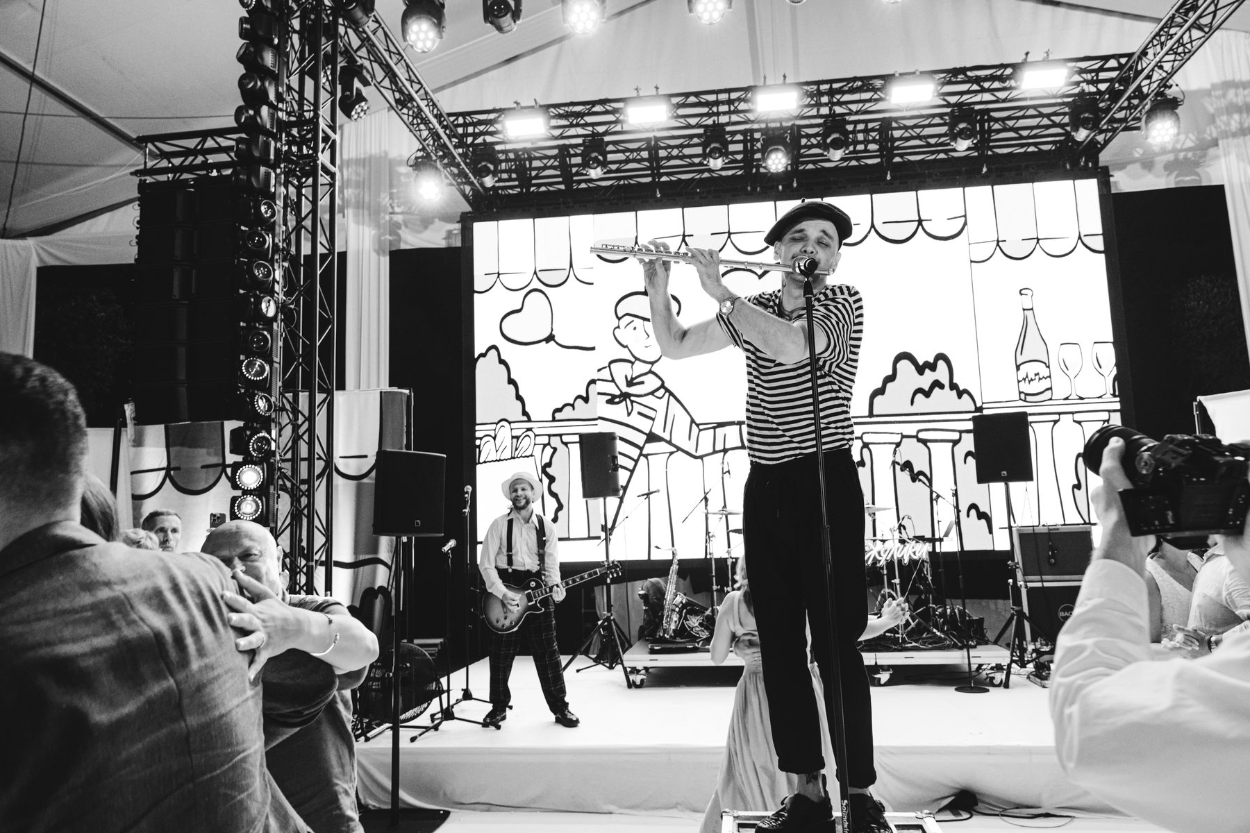 Live flute performer