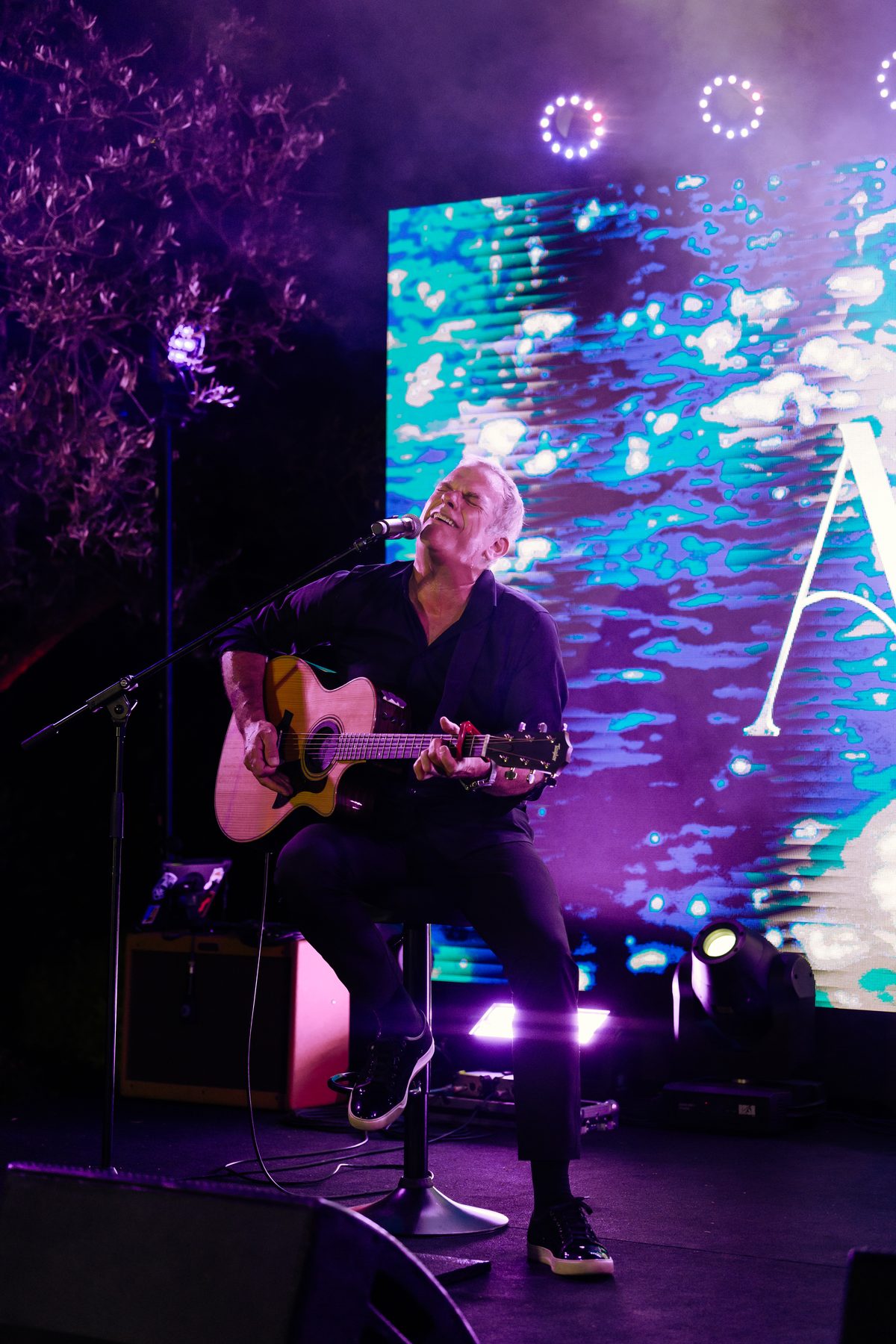 Live band performing